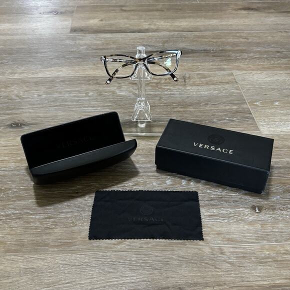 Versace Tortoise Brown Eyeglasses FRAMES w/Case - Mod 3156 988 Italy main image 6